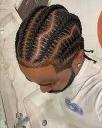men cornrow